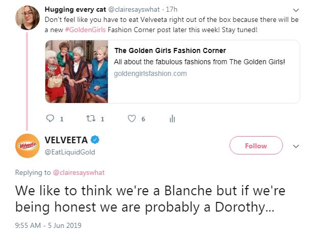 Velveeta tweet
